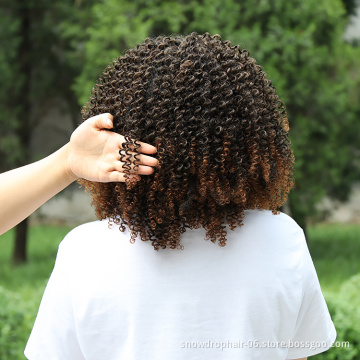 Julianna Wholesale Prices Blonde 613 Dreadlocks Highlights Afro Curls Curly Short Extensions Synthetic Hair Wigs For Black Women